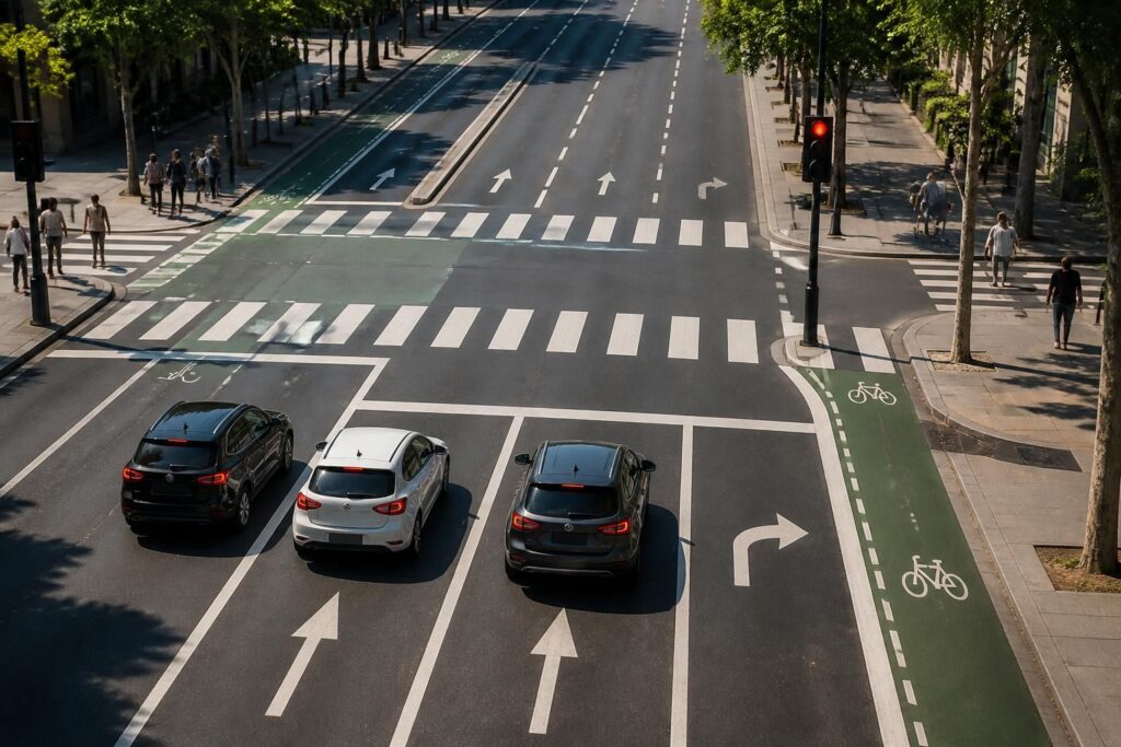 Comprendre la signalisation au sol (marquages routiers)