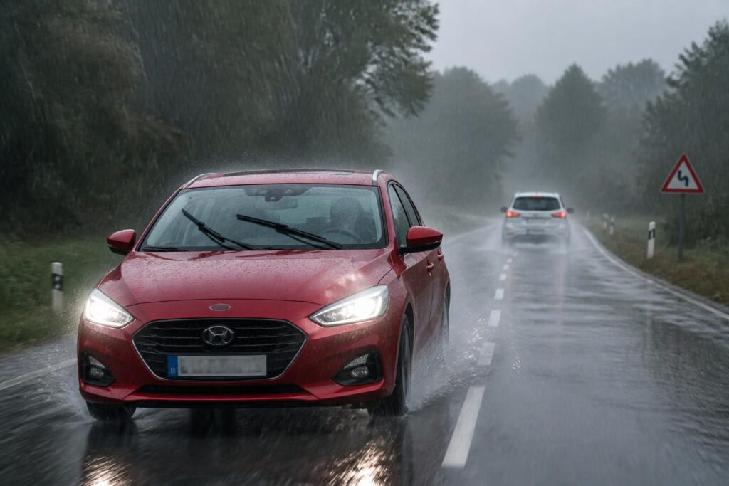 découvrez comment assurer votre sécurité en conduisant sous la pluie grâce à des conseils sur la visibilité et le respect des distances de sécurité.