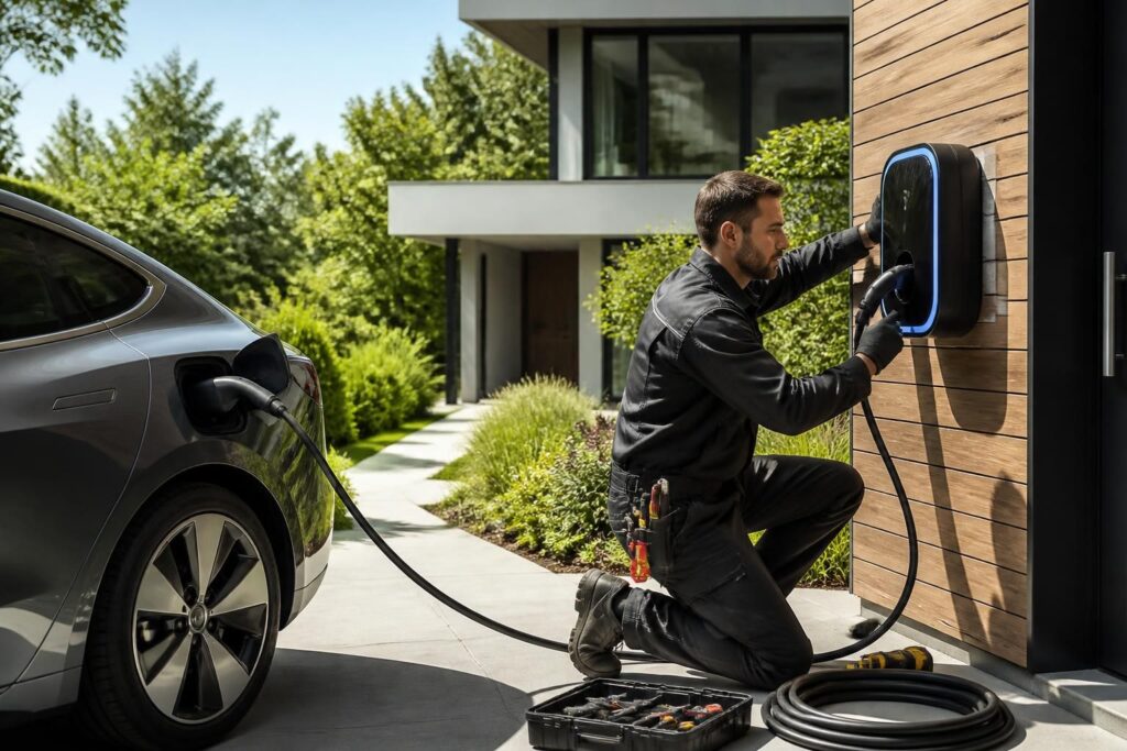 Installer une borne de recharge à domicile : guide et aides