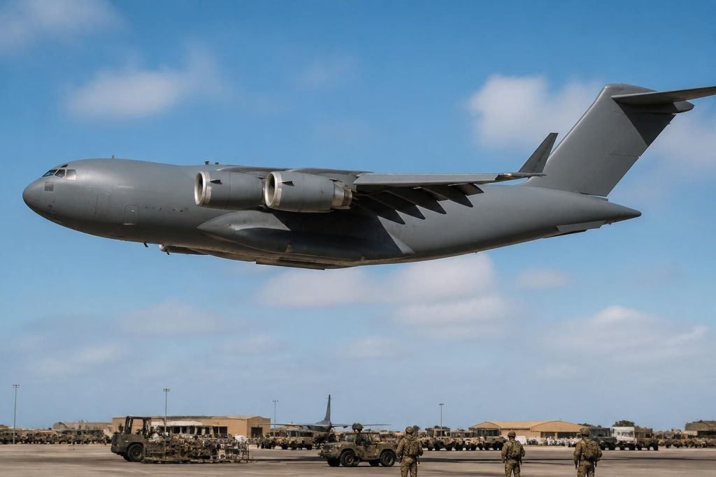 découvrez le c17, avion militaire stratégique : ses usages, son poids impressionnant et son prix pour le transport aérien de troupes et matériels lourds.