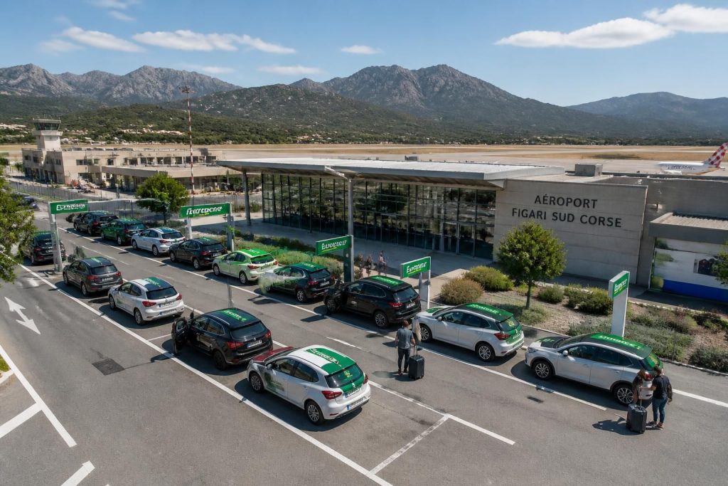 Location voiture Europcar à l’aéroport de Figari : tarifs et réservations