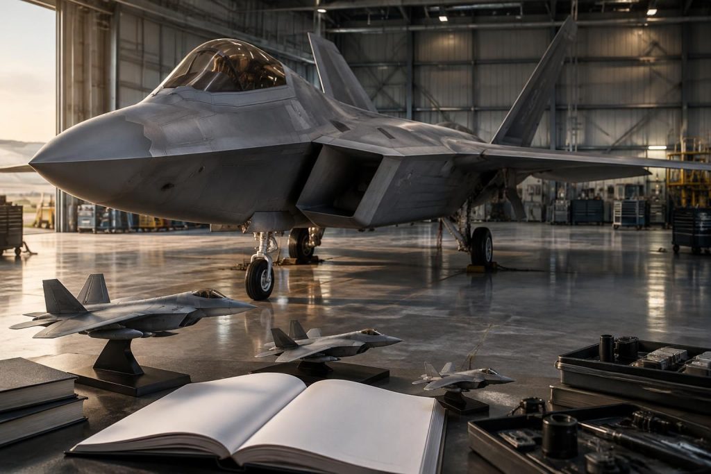 découvrez le lockheed martin f-22a raptor : manuel, maquettes et informations sur ce chasseur furtif, ses caractéristiques et ses capacités.